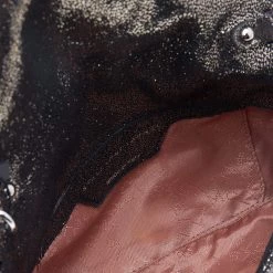 Stella McCartney Metallic Black Faux Leather Fringe Fallabella Crossbody Bag For Women -Stella McCartney Sales luxury women stella mccartney used handbags p542590 010