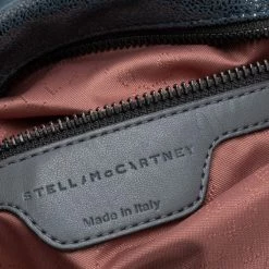 Stella McCartney Blue/Silver Laminated Faux Suede Small Falabella Tote For Women -Stella McCartney Sales luxury women stella mccartney used handbags p549909 005