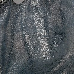 Stella McCartney Blue/Silver Laminated Faux Suede Small Falabella Tote For Women -Stella McCartney Sales luxury women stella mccartney used handbags p549909 007