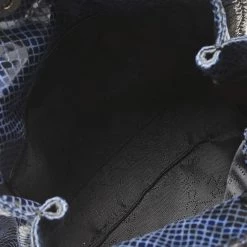 Stella McCartney Black/Blue Faux Snakeskin Leather Tiny Falabella Tote For Women 19 Stella McCartney Black/Blue Faux Snakeskin Leather Tiny Falabella Tote For Women -Stella McCartney Sales luxury women stella mccartney used handbags p554908 011