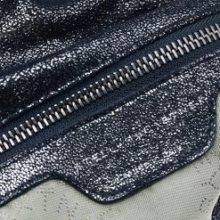 Stella McCartney Black Shimmering Faux Suede Large Falabella Tote For Women 20 Stella McCartney Black Shimmering Faux Suede Large Falabella Tote For Women -Stella McCartney Sales luxury women stella mccartney used handbags p556056 003