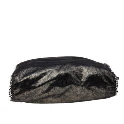 Stella McCartney Black Shimmering Faux Suede Large Falabella Tote For Women 18 Stella McCartney Black Shimmering Faux Suede Large Falabella Tote For Women -Stella McCartney Sales luxury women stella mccartney used handbags p556056 004