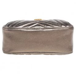 Stella McCartney Metallic Olive Green Quilted Faux Leather Stella Star Crossbody Bag For Women -Stella McCartney Sales luxury women stella mccartney used handbags p561591 011