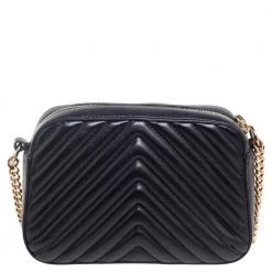 Stella McCartney Black Quilted Faux Leather Stella Star Crossbody Bag For Women -Stella McCartney Sales luxury women stella mccartney used handbags p561655 008