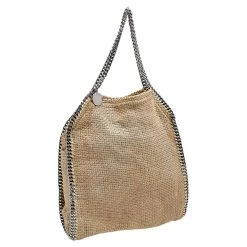 Stella McCartney Beige Tweed Falabella Tote For Women 15 Stella McCartney Beige Tweed Falabella Tote For Women -Stella McCartney Sales luxury women stella mccartney used handbags p562093 012