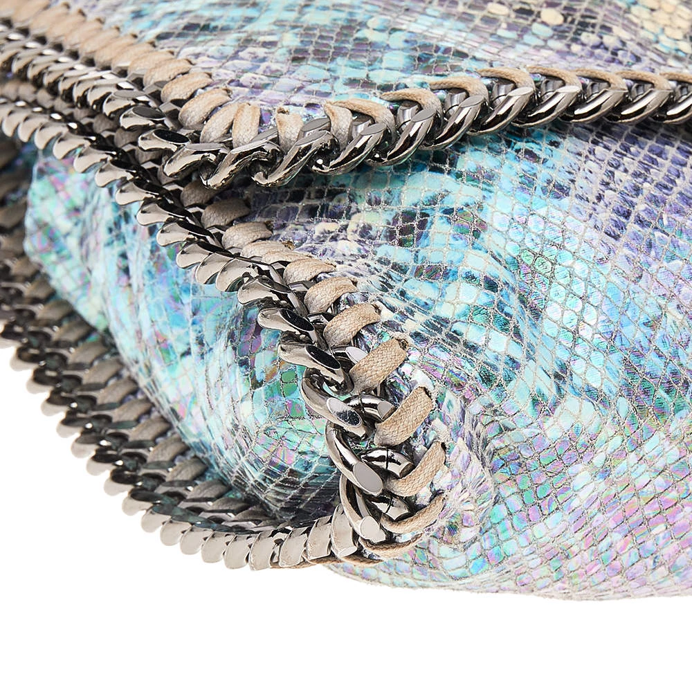 Stella McCartney Multicolor Faux Python Leather Falabella Flap Shoulder Bag For Women 12 Stella McCartney Multicolor Faux Python Leather Falabella Flap Shoulder Bag For Women - Image 10