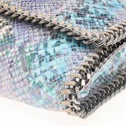 Stella McCartney Multicolor Faux Python Leather Falabella Flap Shoulder Bag For Women 23 Stella McCartney Multicolor Faux Python Leather Falabella Flap Shoulder Bag For Women -Stella McCartney Sales luxury women stella mccartney used handbags p562327 006