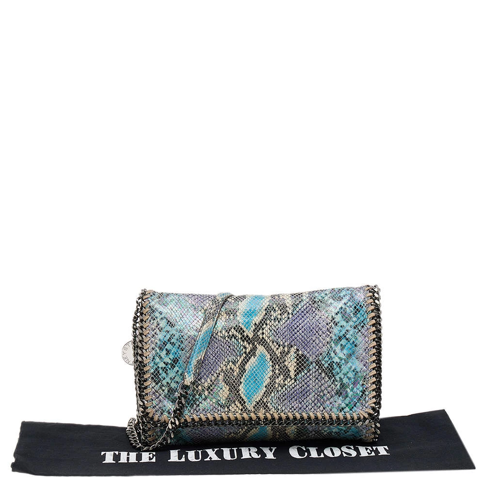 Stella McCartney Multicolor Faux Python Leather Falabella Flap Shoulder Bag For Women 11 Stella McCartney Multicolor Faux Python Leather Falabella Flap Shoulder Bag For Women - Image 9