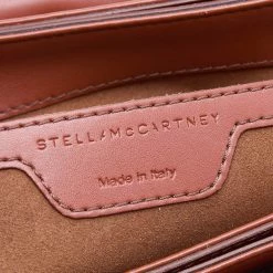 Stella McCartney Copper/Tan Woven Faux Leather Falabella Box Shoulder Bag For Women -Stella McCartney Sales luxury women stella mccartney used handbags p562387 004