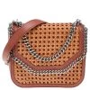 Stella McCartney Copper/Tan Woven Faux Leather Falabella Box Shoulder Bag For Women 1 Stella McCartney Copper/Tan Woven Faux Leather Falabella Box Shoulder Bag For Women -Stella McCartney Sales luxury women stella mccartney used handbags p562387 007