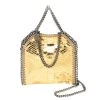 Stella McCartney Gold Faux Python Leather Tiny Falabella Tote For Women -Stella McCartney Sales luxury women stella mccartney used handbags p565540 008