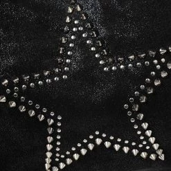 Stella McCartney Black Faux Suede Mini Falabella Star Studded Tote For Women 17 Stella McCartney Black Faux Suede Mini Falabella Star Studded Tote For Women -Stella McCartney Sales luxury women stella mccartney used handbags p566544 006