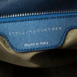 Stella McCartney Blue Faux Leather Small Falabella Tote For Women -Stella McCartney Sales luxury women stella mccartney used handbags p569870 004