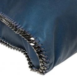 Stella McCartney Blue Faux Leather Small Falabella Tote For Women -Stella McCartney Sales luxury women stella mccartney used handbags p569870 008