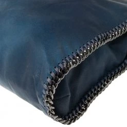 Stella McCartney Blue Faux Leather Small Falabella Tote For Women -Stella McCartney Sales luxury women stella mccartney used handbags p569870 009