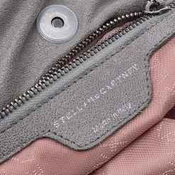 Stella McCartney Grey Shimmer Faux Suede Small Falabella Tote For Women -Stella McCartney Sales luxury women stella mccartney used handbags p570756 003