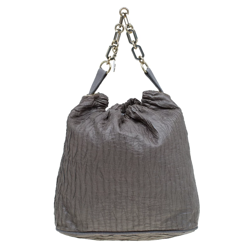 Stella McCartney Grey Faux Leather Slouchy Hobo For Women 3 Stella McCartney Grey Faux Leather Slouchy Hobo For Women