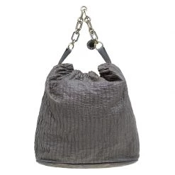 Stella McCartney Grey Faux Leather Slouchy Hobo For Women 22 Stella McCartney Grey Faux Leather Slouchy Hobo For Women -Stella McCartney Sales luxury women stella mccartney used handbags p57531 0004