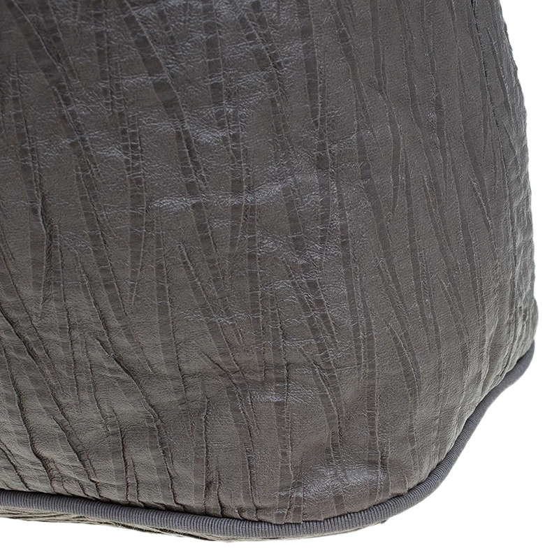 Stella McCartney Grey Faux Leather Slouchy Hobo For Women 11 Stella McCartney Grey Faux Leather Slouchy Hobo For Women - Image 9