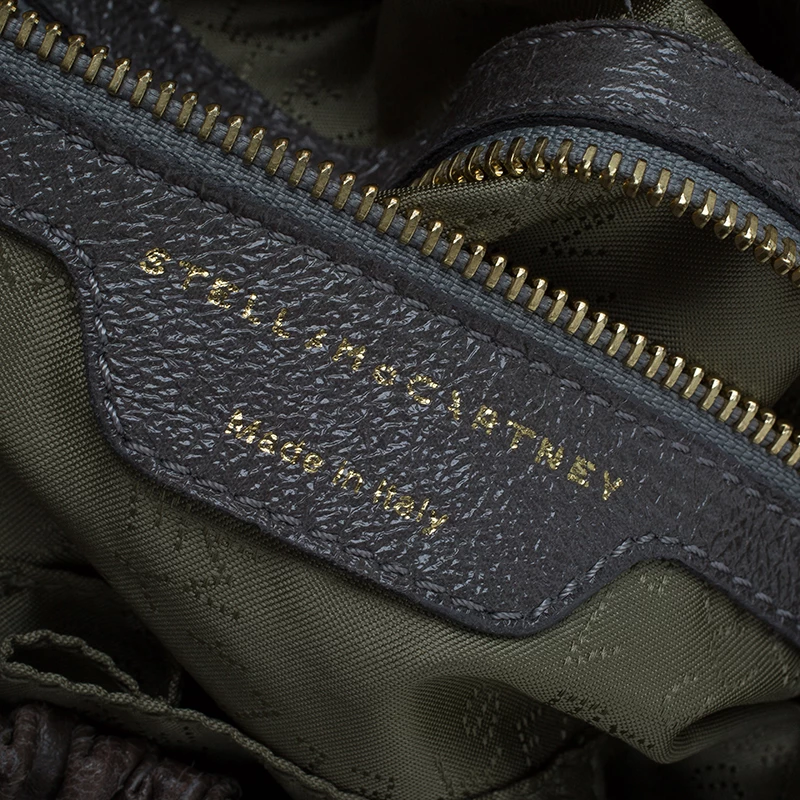 Stella McCartney Grey Faux Leather Slouchy Hobo For Women 18 Stella McCartney Grey Faux Leather Slouchy Hobo For Women - Image 16