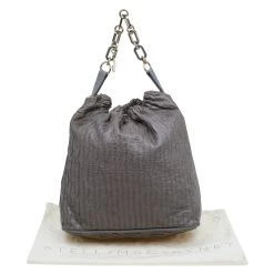 Stella McCartney Grey Faux Leather Slouchy Hobo For Women 35 Stella McCartney Grey Faux Leather Slouchy Hobo For Women -Stella McCartney Sales luxury women stella mccartney used handbags p57531 0017