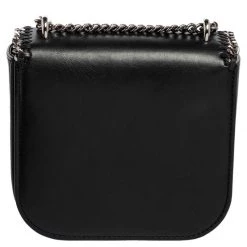 Stella McCartney Black Faux Leather Falabella Star Box Bag For Women 17 Stella McCartney Black Faux Leather Falabella Star Box Bag For Women -Stella McCartney Sales luxury women stella mccartney used handbags p576564 1642135324 006