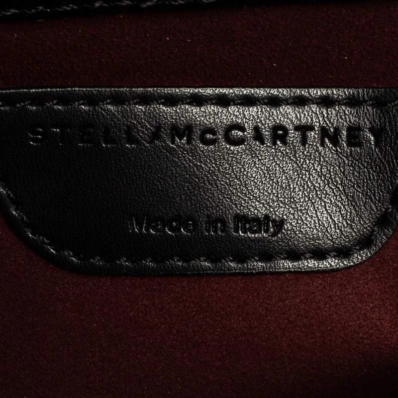 Stella McCartney Black Faux Leather Falabella Star Box Bag For Women 11 Stella McCartney Black Faux Leather Falabella Star Box Bag For Women - Image 9