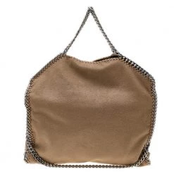 Stella McCartney Beige Faux Leather Small Falabella Tote For Women