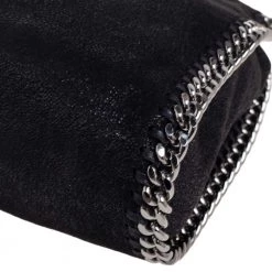 Stella McCartney Black Faux Suede Mini Falabella Tote For Women -Stella McCartney Sales luxury women stella mccartney used handbags p589182 002