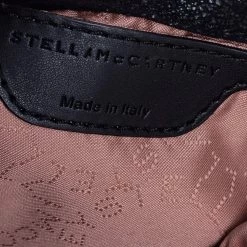 Stella McCartney Black Faux Suede Mini Falabella Tote For Women -Stella McCartney Sales luxury women stella mccartney used handbags p589182 005