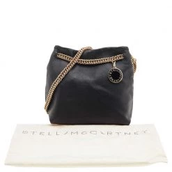 Stella McCartney Black Faux Leather Noma Shoulder Bag For Women 23 Stella McCartney Black Faux Leather Noma Shoulder Bag For Women -Stella McCartney Sales luxury women stella mccartney used handbags p592862 007