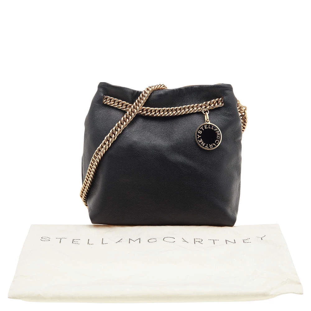 Stella McCartney Black Faux Leather Noma Shoulder Bag For Women 12 Stella McCartney Black Faux Leather Noma Shoulder Bag For Women - Image 10