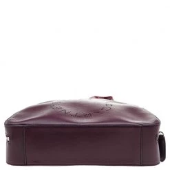 Stella McCartney Burgundy Faux Leather Top Handle Bag For Women -Stella McCartney Sales luxury women stella mccartney used handbags p592942 004