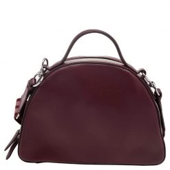 Stella McCartney Burgundy Faux Leather Top Handle Bag For Women -Stella McCartney Sales luxury women stella mccartney used handbags p592942 011
