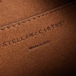 Stella McCartney Beige Faux Leather Mini Perforated Logo Crossbody Bag For Women -Stella McCartney Sales luxury women stella mccartney used handbags p594529 003