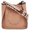 Stella McCartney Beige Faux Leather Mini Perforated Logo Crossbody Bag For Women -Stella McCartney Sales luxury women stella mccartney used handbags p594529 008