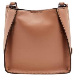 Stella McCartney Beige Faux Leather Mini Perforated Logo Crossbody Bag For Women -Stella McCartney Sales luxury women stella mccartney used handbags p594529 012