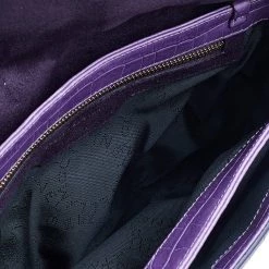 Stella McCartney Purple Faux Crocodile Leather Flap Crossbody Bag For Women -Stella McCartney Sales luxury women stella mccartney used handbags p598106 009