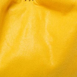 Stella McCartney Yellow Faux Suede Small Falabella Tote For Women -Stella McCartney Sales luxury women stella mccartney used handbags p602294 002