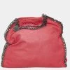 Stella Mccartney Pink Vegan Leather Falabella Shoulder Bag For Women -Stella McCartney Sales luxury women stella mccartney used handbags p606363 006