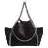 Stella Mccartney Black Faux Suede Reversible Falabella Tote For Women -Stella McCartney Sales luxury women stella mccartney used handbags p610960 005