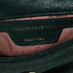 Stella McCartney Metallic Green Faux Suede Falabella Shoulder Bag For Women 20 Stella McCartney Metallic Green Faux Suede Falabella Shoulder Bag For Women -Stella McCartney Sales luxury women stella mccartney used handbags p614159 003