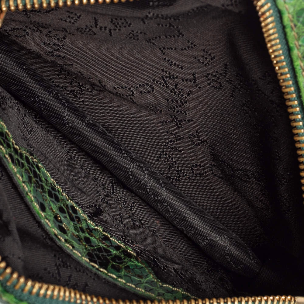 Stella McCartney Green Faux Python Effect Suede And Glitter Crossbody Bag For Women 9 Stella McCartney Green Faux Python Effect Suede And Glitter Crossbody Bag For Women - Image 7