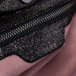 Stella McCartney Black/Silver Faux Suede Small Falabella Tote For Women -Stella McCartney Sales luxury women stella mccartney used handbags p617641 010