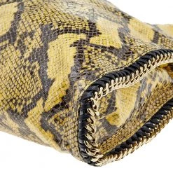 Stella McCartney Yellow/Black Python Effect Faux Leather Falabella Tote For Women 23 Stella McCartney Yellow/Black Python Effect Faux Leather Falabella Tote For Women -Stella McCartney Sales luxury women stella mccartney used handbags p618319 001