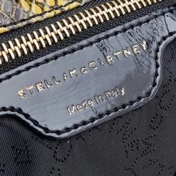 Stella McCartney Yellow/Black Python Effect Faux Leather Falabella Tote For Women 20 Stella McCartney Yellow/Black Python Effect Faux Leather Falabella Tote For Women -Stella McCartney Sales luxury women stella mccartney used handbags p618319 003