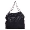 Stella McCartney Black Shaggy Deer Faux Leather Falabella Tote For Women -Stella McCartney Sales luxury women stella mccartney used handbags p62024 001