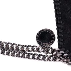 Stella McCartney Black Shaggy Deer Faux Leather Falabella Tote For Women -Stella McCartney Sales luxury women stella mccartney used handbags p62024 008