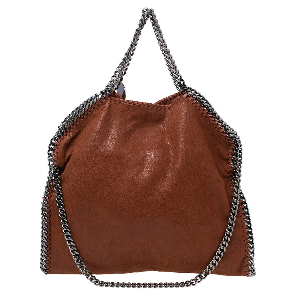 Stella McCartney Brown Faux Suede Falabella Tote For Women 3 Stella McCartney Brown Faux Suede Falabella Tote For Women