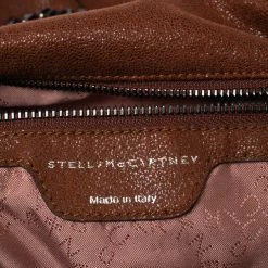 Stella McCartney Brown Faux Suede Falabella Tote For Women 20 Stella McCartney Brown Faux Suede Falabella Tote For Women -Stella McCartney Sales luxury women stella mccartney used handbags p620926 010